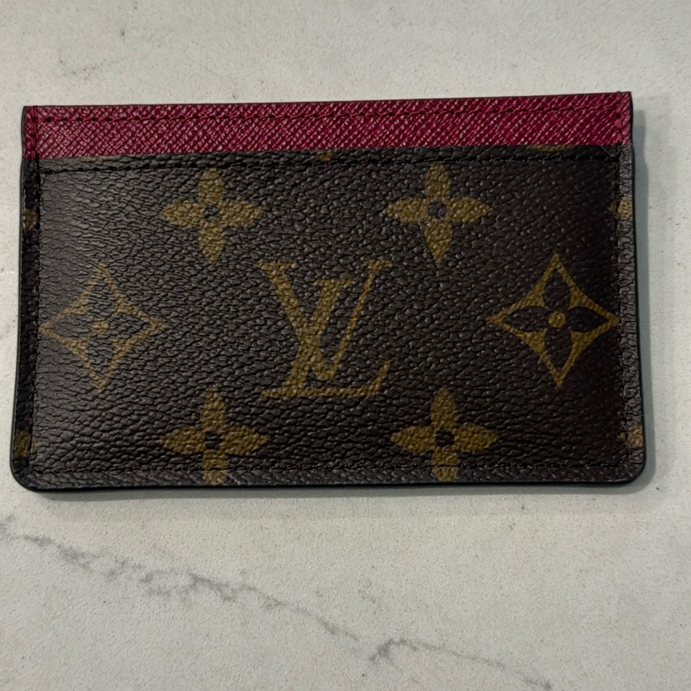 Louis Vuitton Monogram Card Holder Fuchsia - authentic